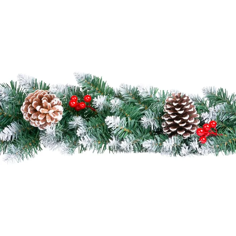 Girlanda MagicHome Berry, 180 cm, 150 vetiev, šišky a bobuľky