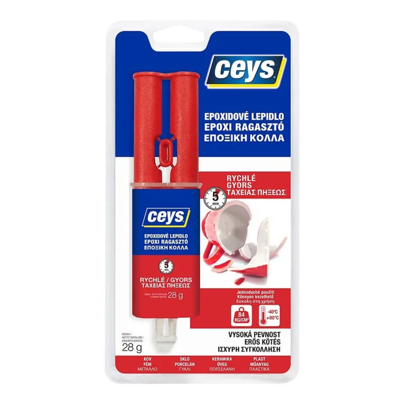 Ceys EPOXICEYS Lepidlo rýchlo tvrdnúce, striekačka, 28 g