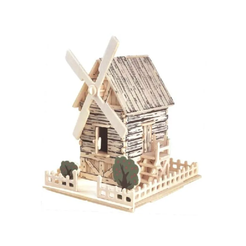 Woodcraft Drevené 3D puzzle Veterný mlyn PH006