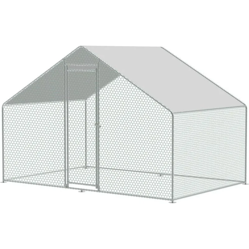 Kurín pre sliepky, voliéra, klietka, kurnik, so strechou, 3x2x2 m