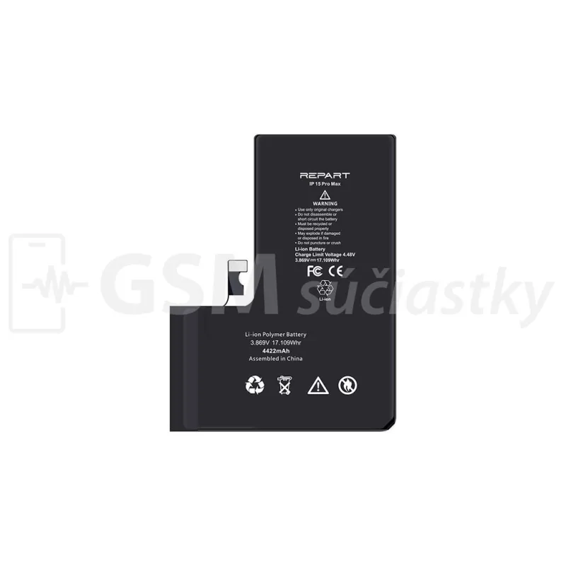 Apple iPhone 15 Pro Max - Batéria 4422 mAh (Zobrazuje zdravie)