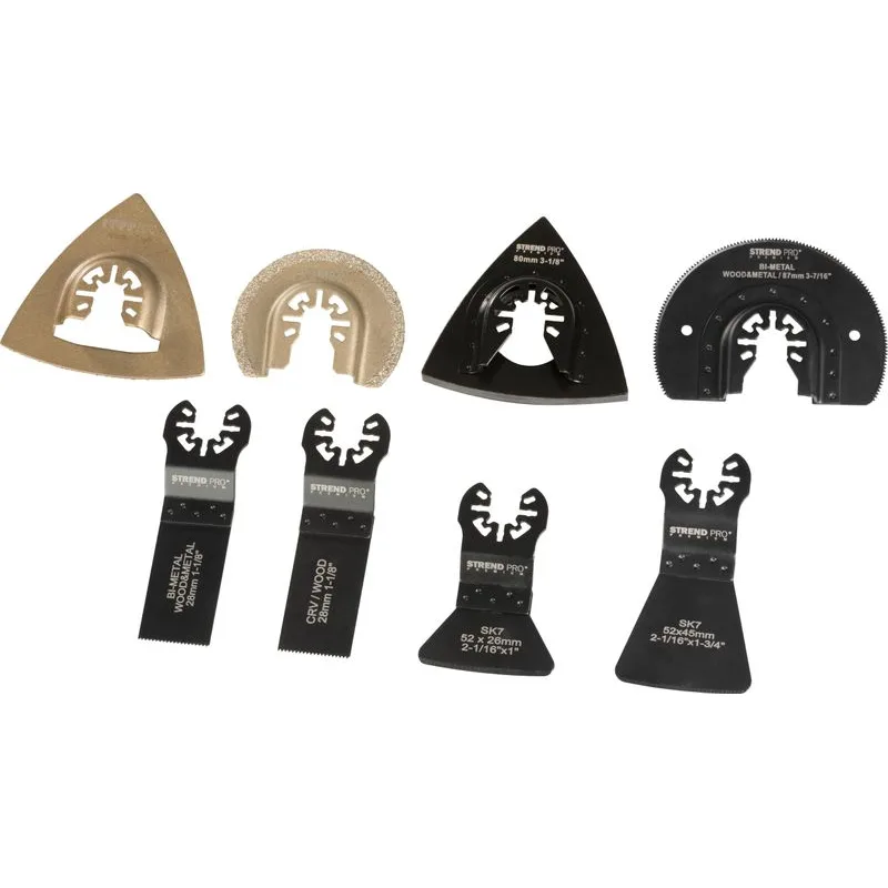 Sada nástrojov TAS-GP117 – pílové listy, polkruhy, držiak, 8-dielna