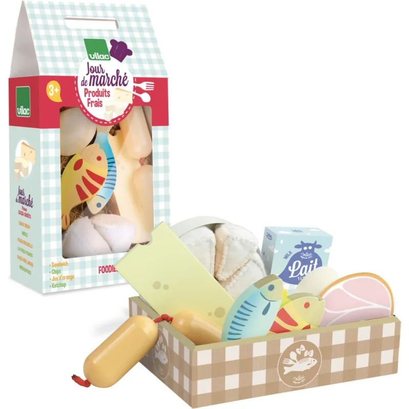Vilac Drevená sada - Čerstvé potraviny