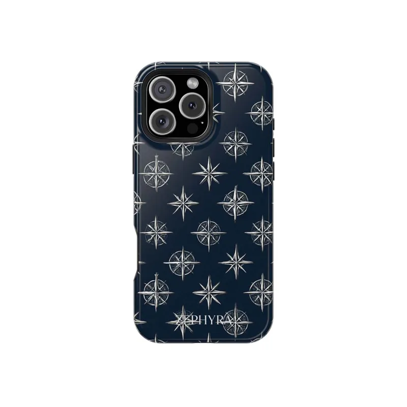 ZEPHYRA Navy Compass - iPhone 12 Pro Max Kryt