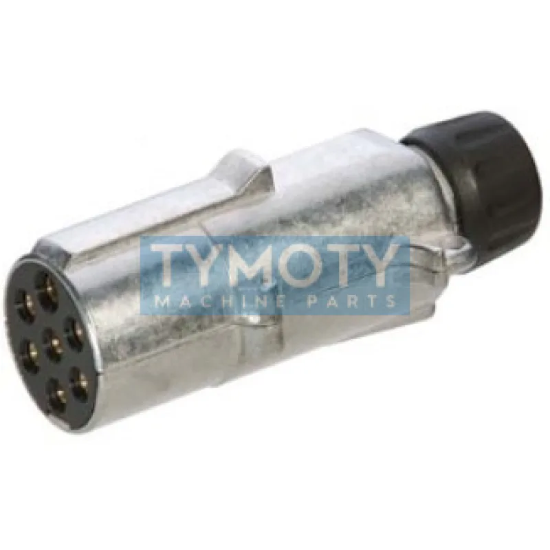 Zástrčka 24V 7P kovová (čierna) JEAGER