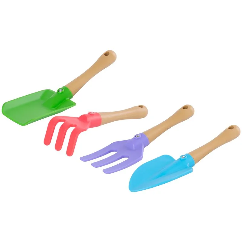 Detská sada náradia záhradnícka, 4-dielna, plastová
