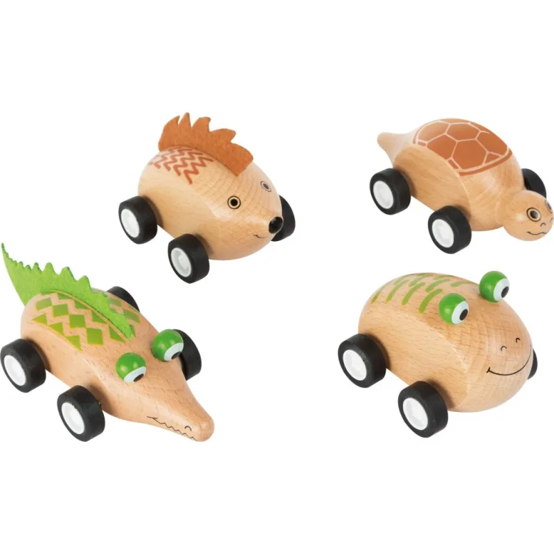 Drevené autíčko Zvieratko 1 ks