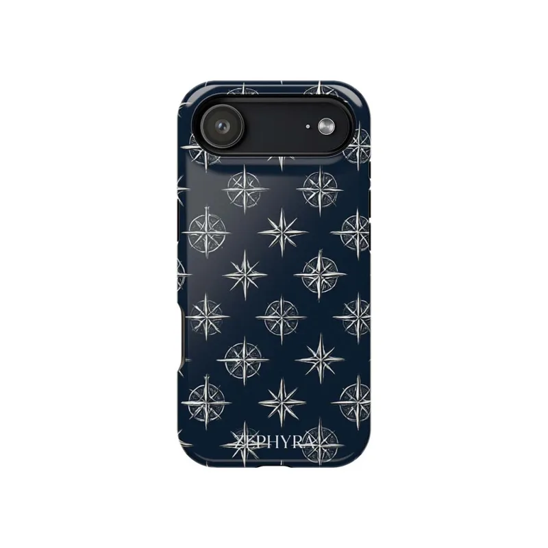 ZEPHYRA Navy Compass - iPhone 17 Air Kryt