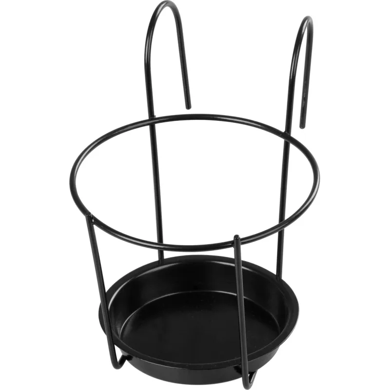 Kovový držiak BUMETA na kvetináč s podložkou, 22 cm