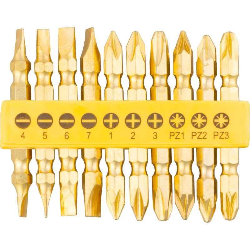 Sada bitov Strend Pro GoldenFish, 10 dielna, CrV, L-65 mm