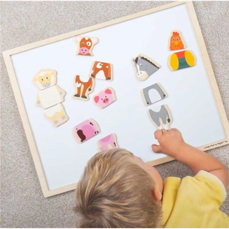 Bigjigs Toys Magnetické puzzle Farma