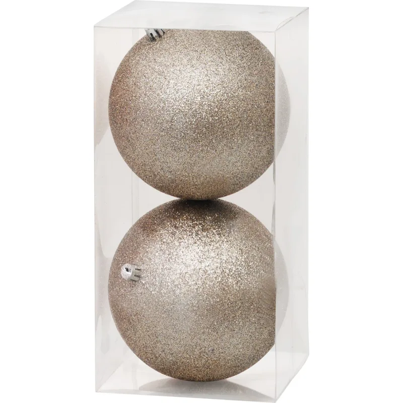 Gule na vianočný stromček, 2 ks, béžové, 12 cm