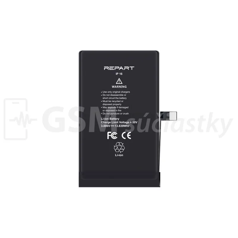 Apple iPhone 16 - batéria 3 561 mAh (Zobrazuje zdravie)