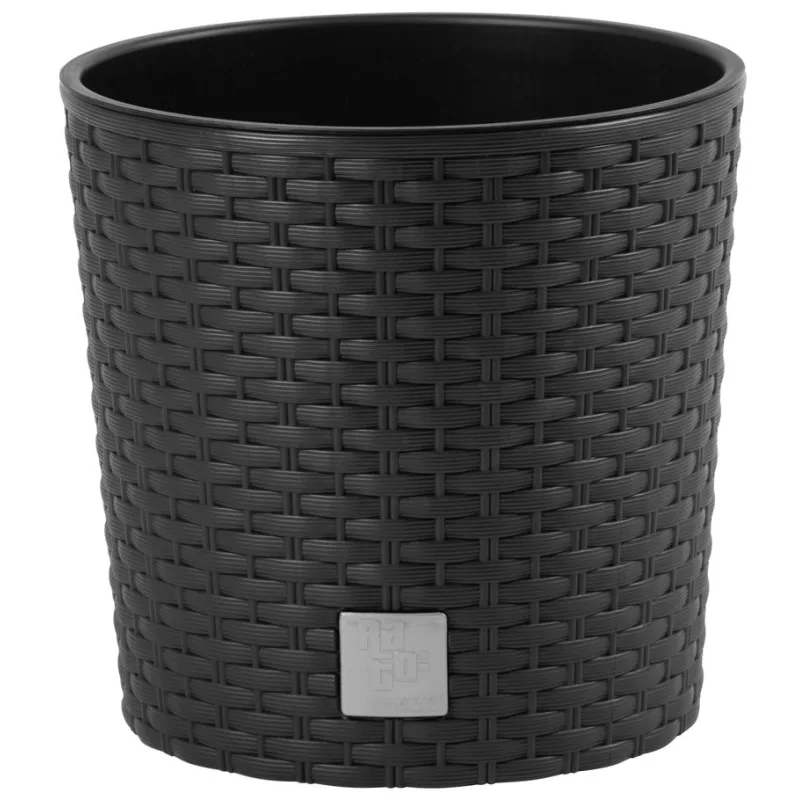 Kvetináč s vložkou RATO Round 300 – tmavohnedý