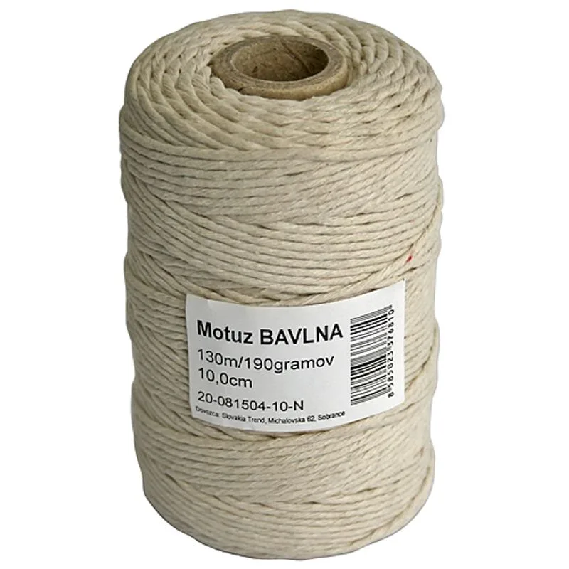 Motúz Cotton, 130 m/190 g, bavlna, TubePack