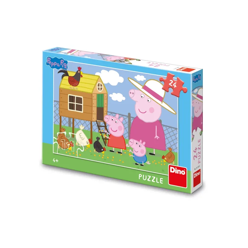 Dino Puzzle Peppa Pig: Sliepočky 24 dielikov