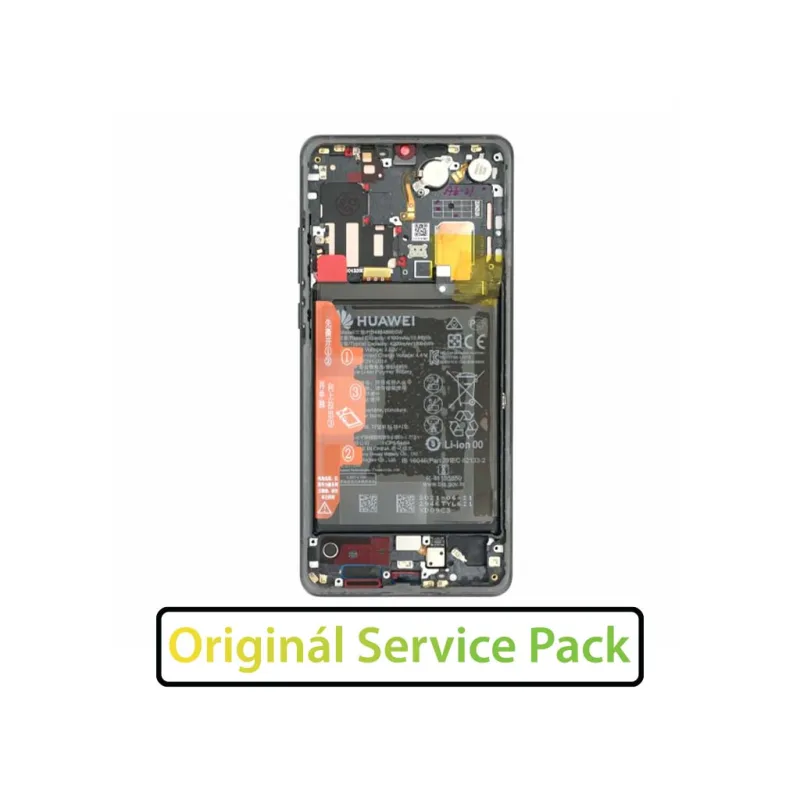 Huawei P30 Pro, P30 Pro 2020 - LCD displej + Dotykové sklo a Rám Originál Farba: Čierna