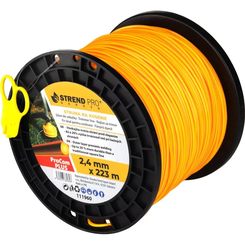 Silon na kosenie Strend pro ProCom 2,4 mm, hranatý, Spool 223 m