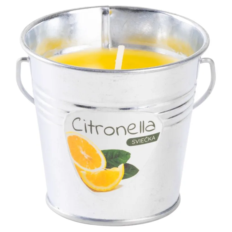 Sviečka proti komárom Citronella CB143, vedro, 80 g, 80x72 mm