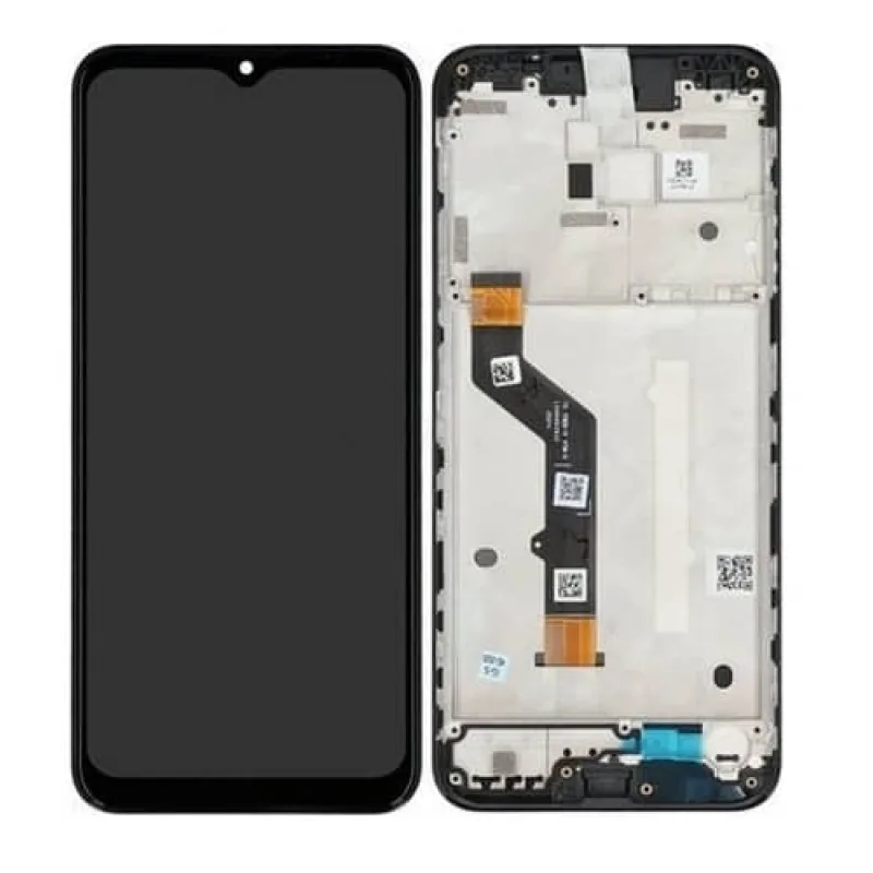 LCD Displej + Dotykové sklo + Rám Motorola Moto G9 Play Farba: Čierna