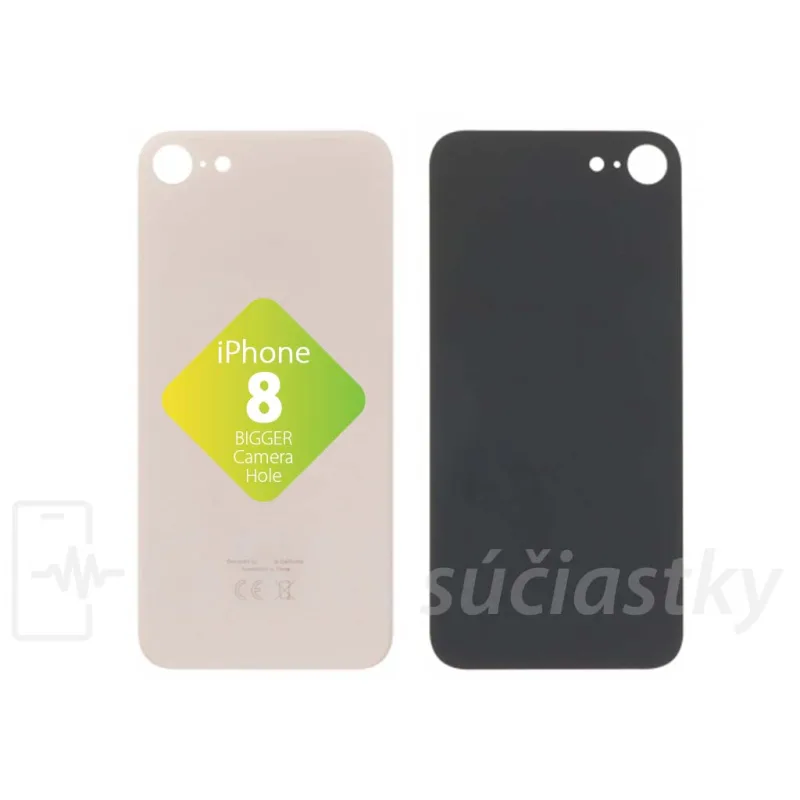 iPhone 8 - Zadné sklo housingu Zlaté