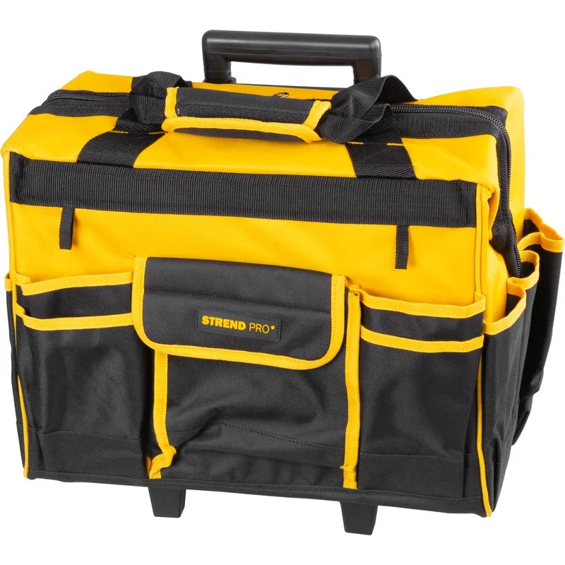 Brašňa textilná, kufor, s kolieskami, teleskopická rukoväť, 20 kg, 44×24×42 cm