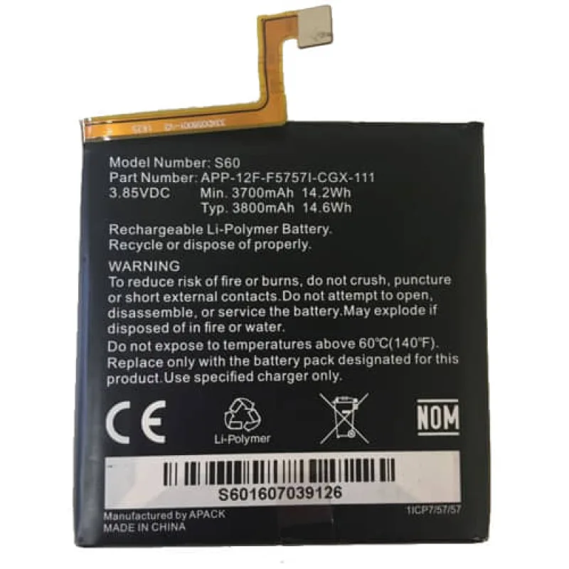 Batéria Caterpillar CAT S60 Farba: Baterka