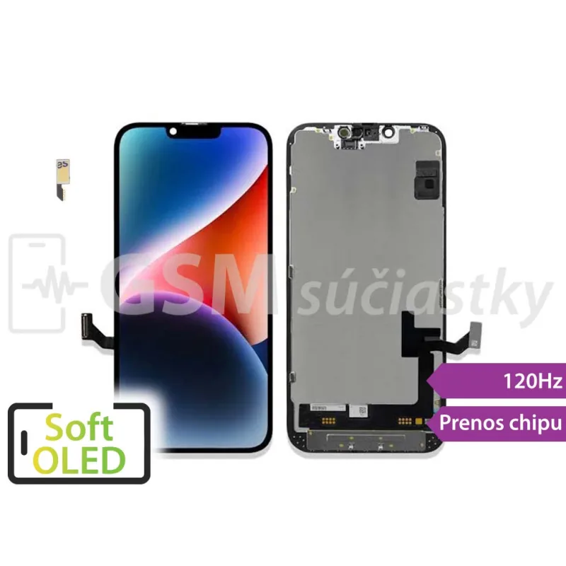 iPhone 16 - 120Hz LCD displej + dotykové sklo - Soft Oled