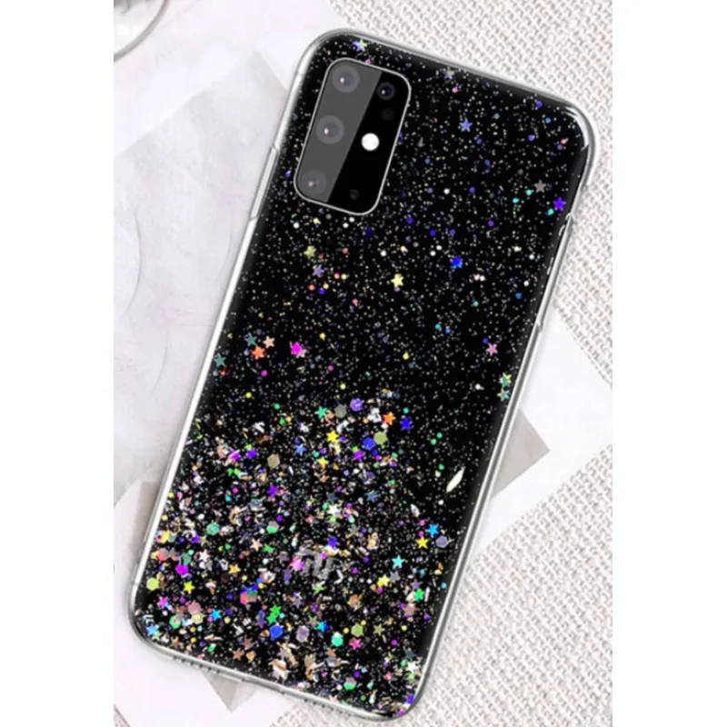 ELEGANCE Puzdro GLITTER na mobil iPhone 14 Plus Farba: Čierna