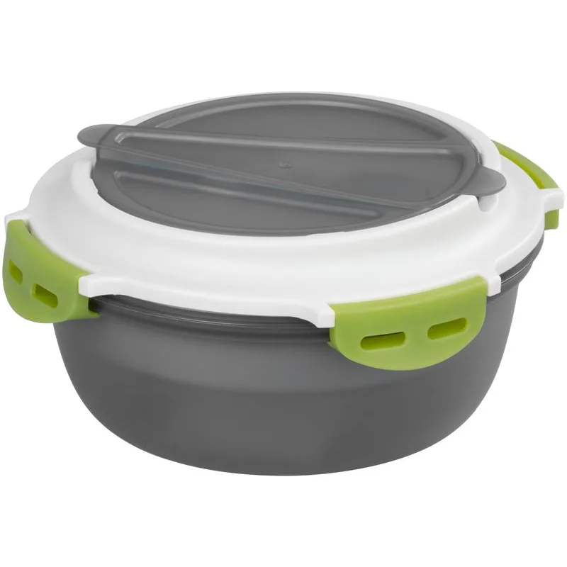 Obedár MagicHome, 1,2 l, okrúhly, s priehradkami a príborom