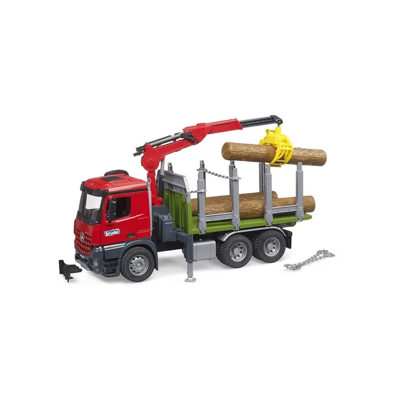 Bruder 3669 Prepravník na drevo s hydraulickou rukou MB Arocs