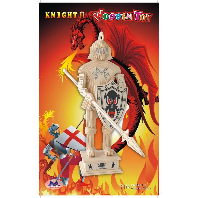 Woodcraft Drevené 3D puzzle Rytier 2 P174