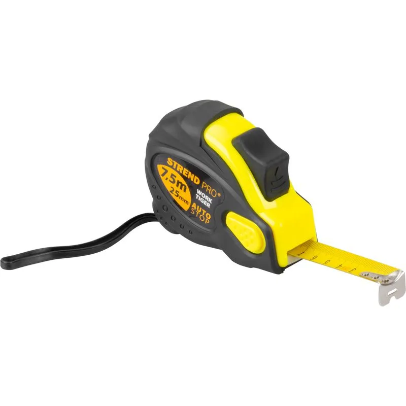 Meter WorkTiger 7H 7,5 m, 25 mm, stáčací plastový