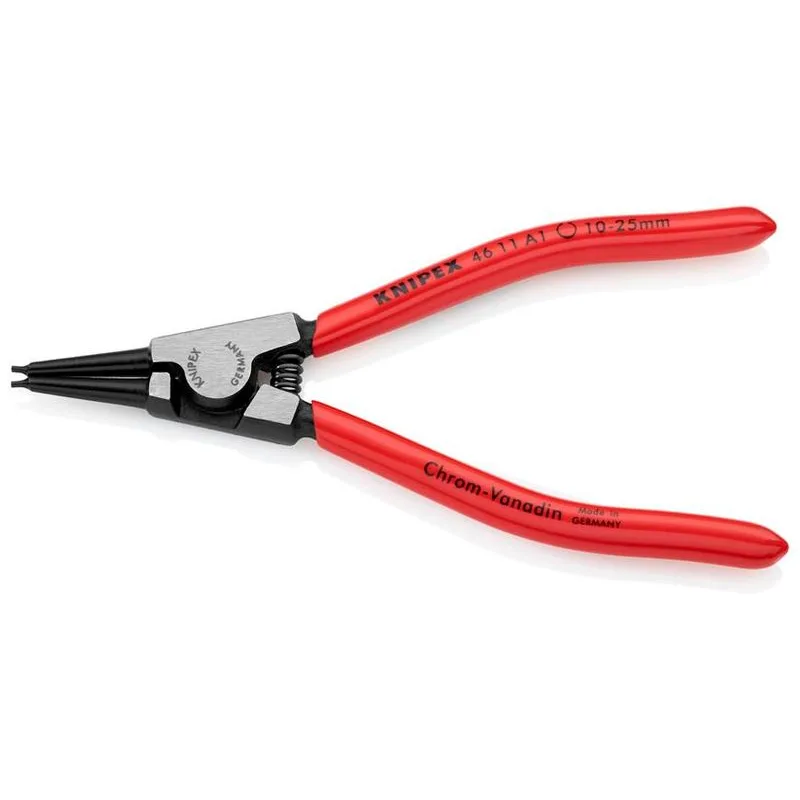 Kliešte KNIPEX 46 11 A1 – 10-25 mm, rovné, na vonkajšie poistné krúžky