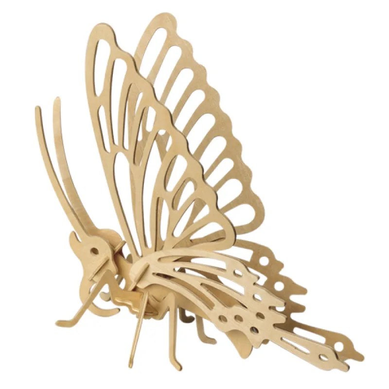 Woodcraft Drevené 3D puzzle Motýľ E004