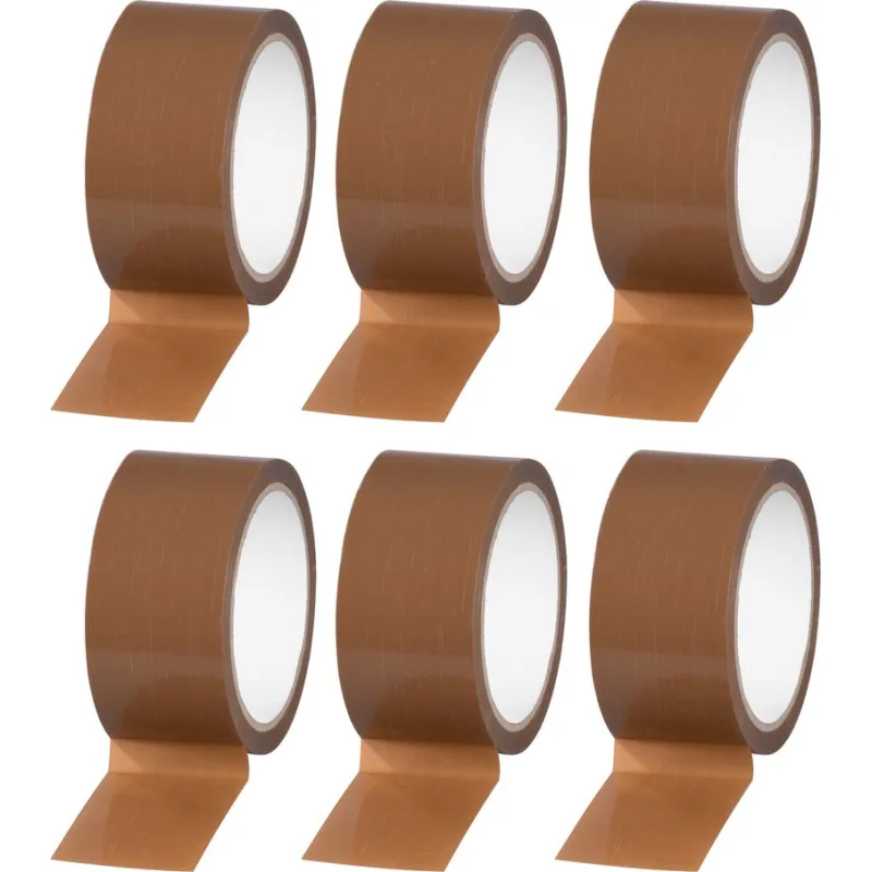 Baliaca páska 48 mm x 50 m, hnedá (6 ks)