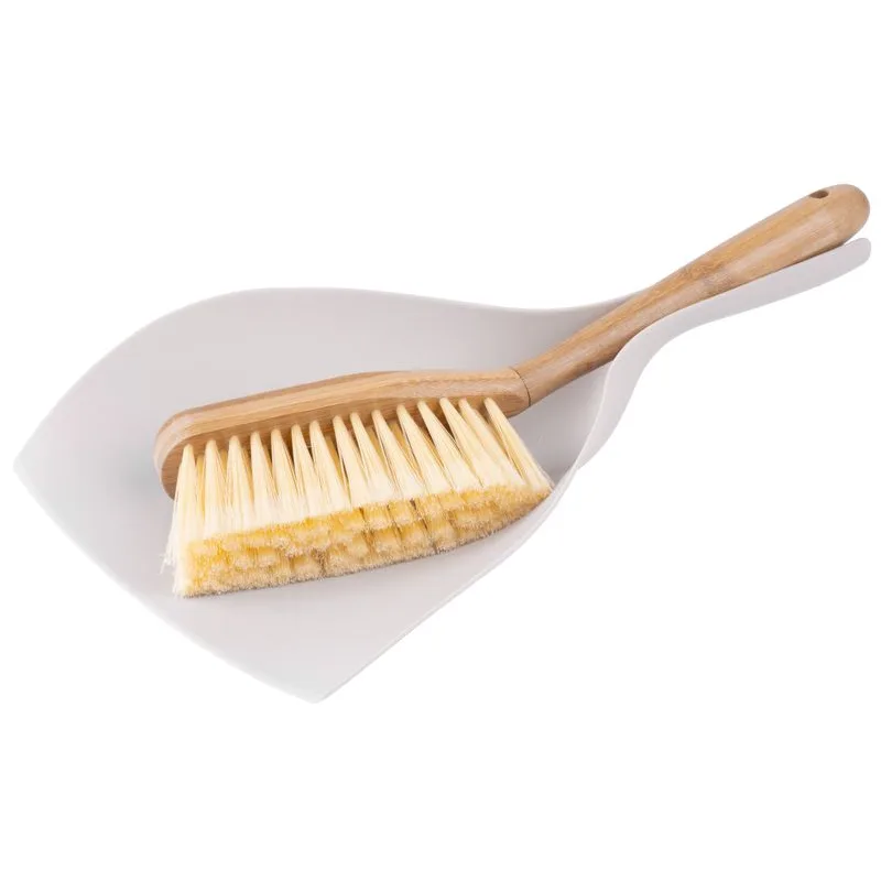 Súprava upratovacia York ECONATURAL, metlička s lopatkou, bambus, 25×34×7 cm