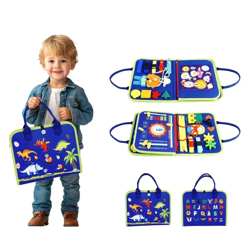 2Kids Toys Senzorická busy kniha Dinosaury 4