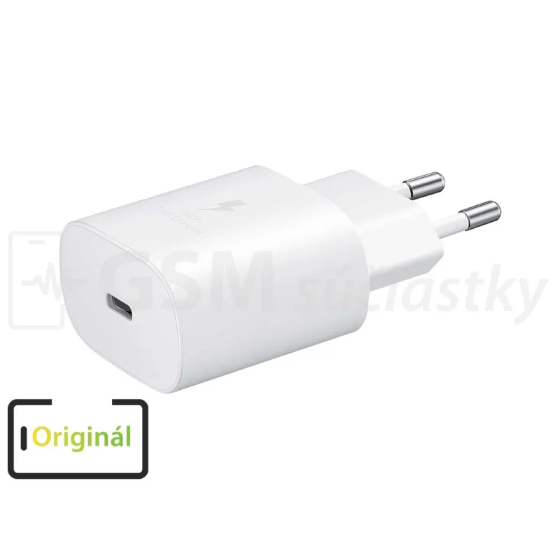 Originál sietová nabíjačka Samsung EP-TA800EBE Farba: Biela