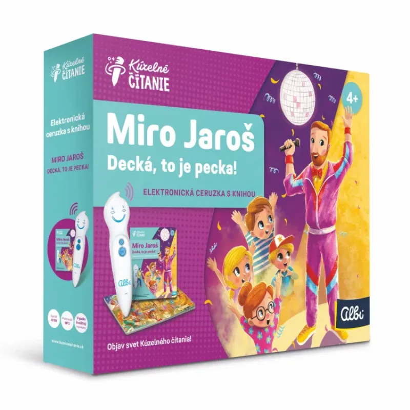Albi Kúzelné čítanie Miro Jaroš: Decká, to je pecka! s elektronickou ceruzkou Albi