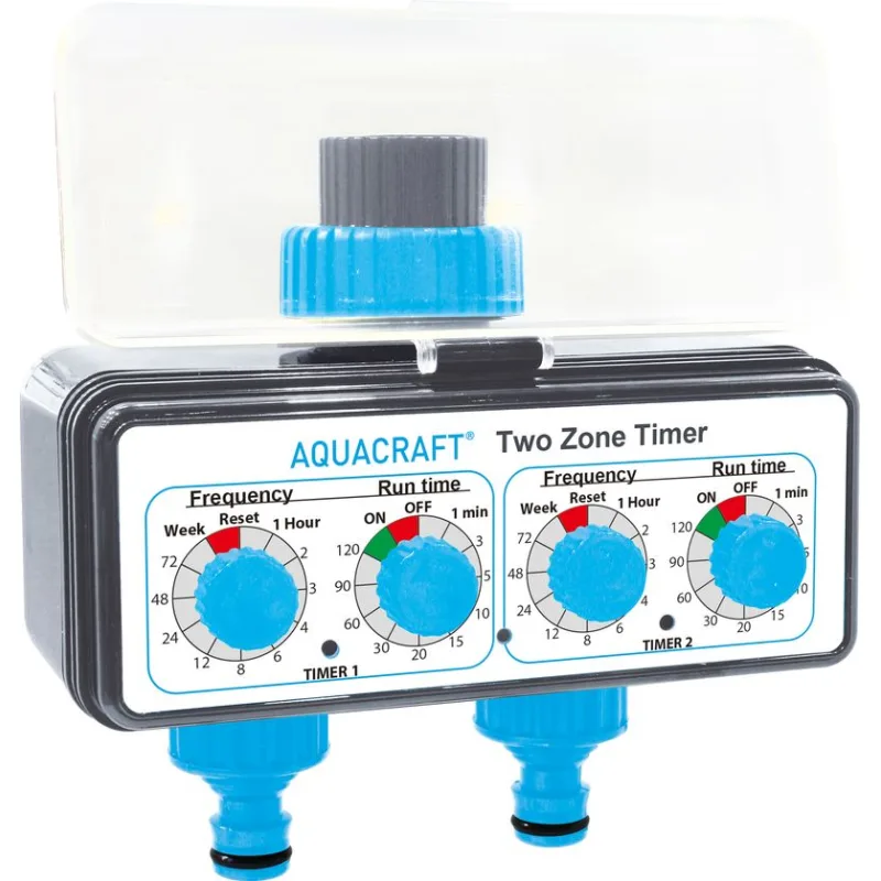 Časovač AQUACRAFT 290160 – TwoZone, 3/4", 2xAA