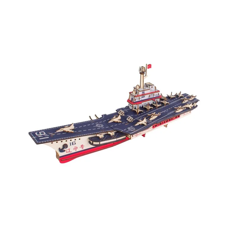 Woodcraft Drevené 3D puzzle Lietadlová loď Liaoning