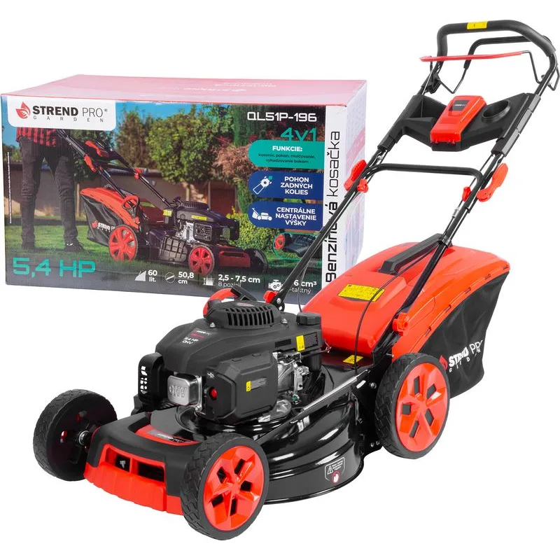Kosačka Strend Pro QL51P-196, benzínová, 4,0 kW, záber 50 cm, s pojazdom, LONCIN