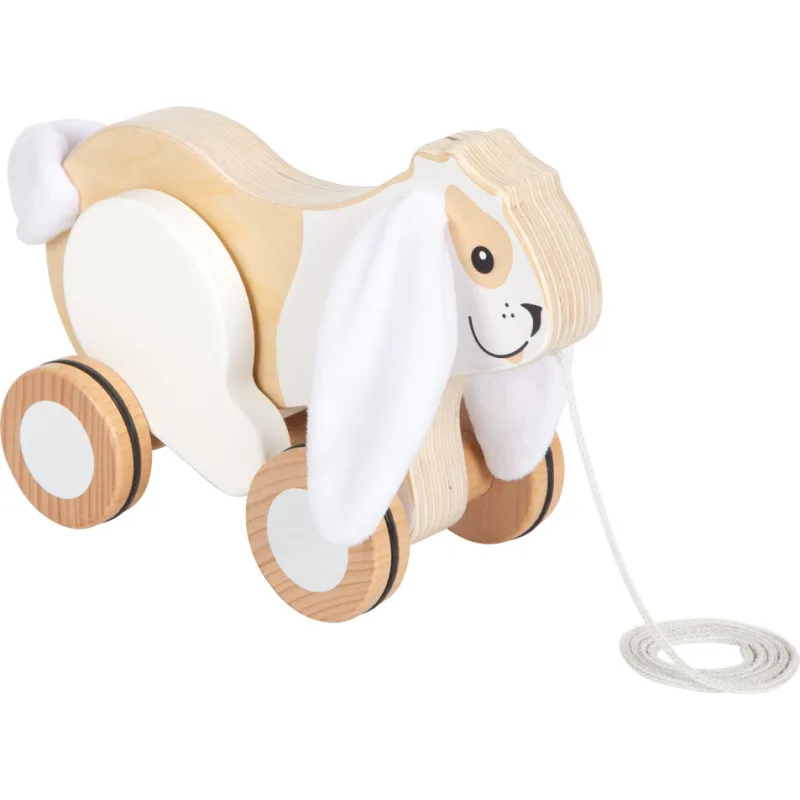 Drevená ťahacia hračka Králik so šuštivými uškami