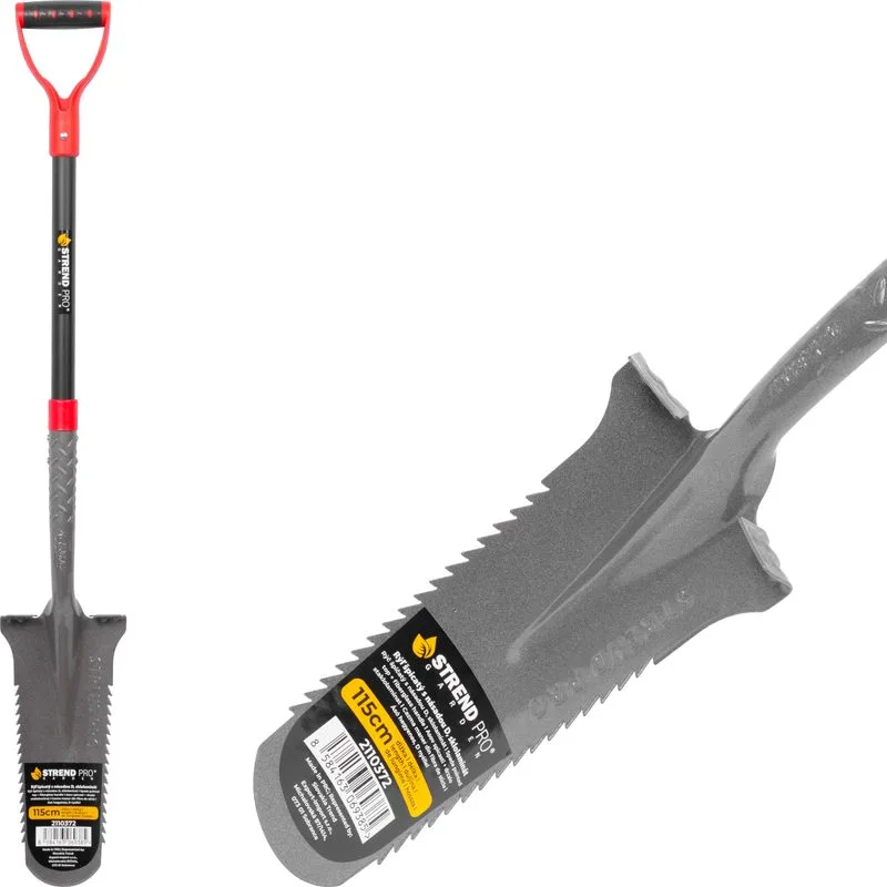 Rýľ ErgoBULL, drenážny, sklolaminátová násada D, 1150 mm