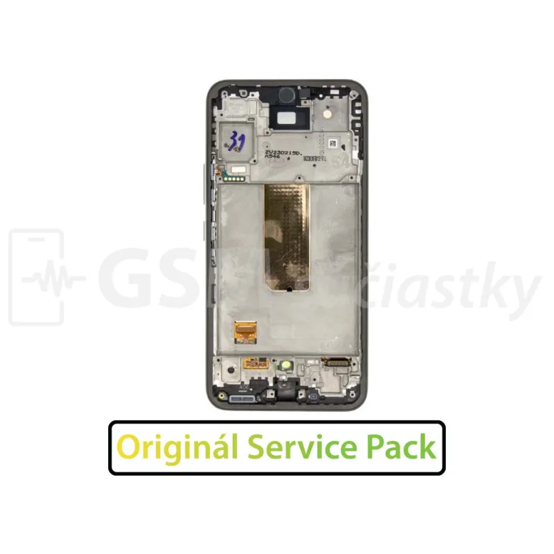 LCD Displej + Dotykové sklo + Rám Samsung Galaxy A54 5G Farba: Awesome Graphite