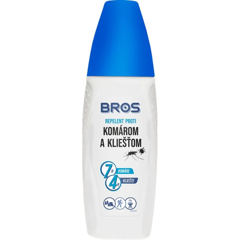 Sprej proti komárom a kliešťom Bros, 100ml