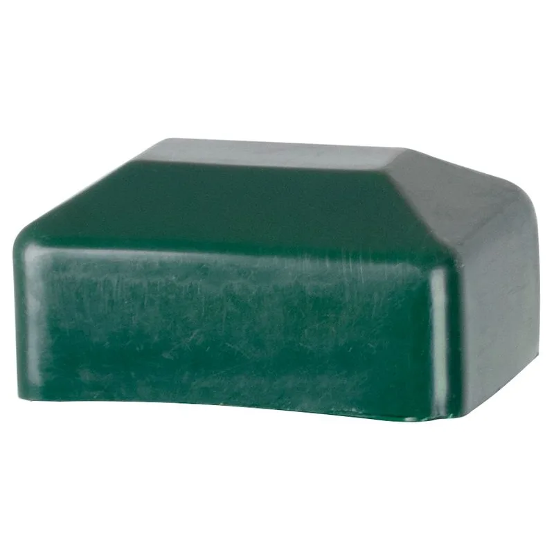 Čiapka na hranatý stĺpik, plastová, zelená, 60×40 mm