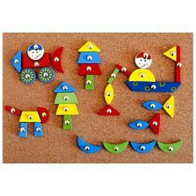 Woody Doska s pribijacími tvarmi - Piráti