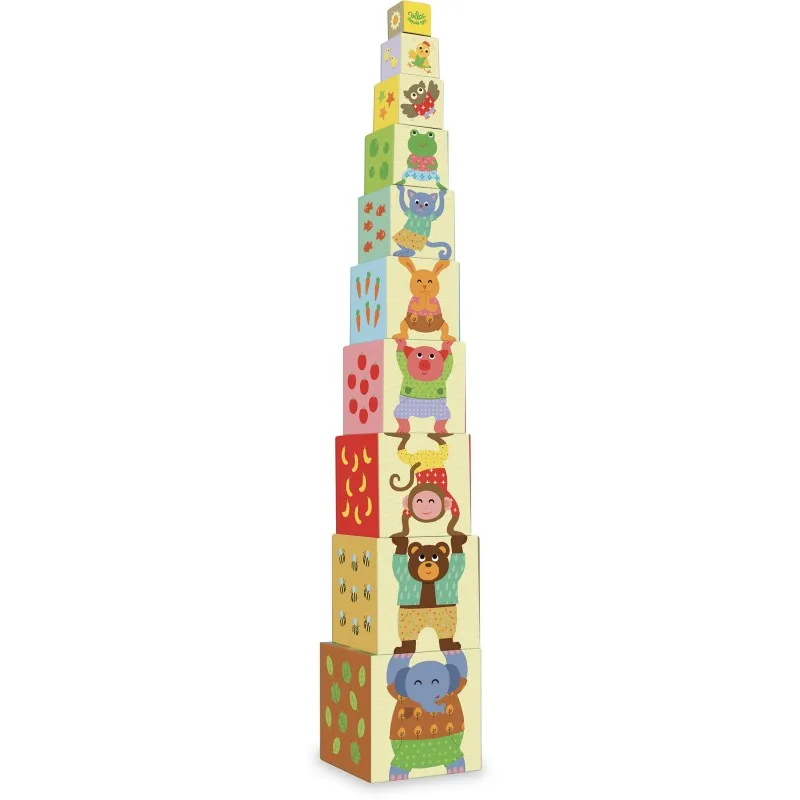 Vilac Veža z kociek Zvieratká